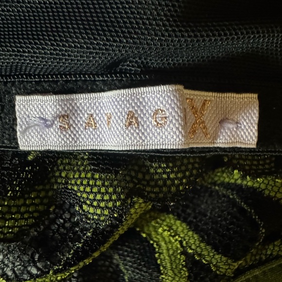 Savage X FENTY Sorry Not Sorry lace  balconette bra Green Size 36DDD / 36F - Picture 15 of 15